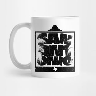 San Antonio Texas Graphic Mug